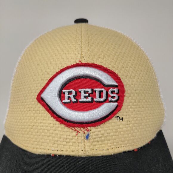 Cincinnati Reds MLB Snapback Mesh Back Hat Gold White Adjustable Montgomery Inn - Picture 4 of 12